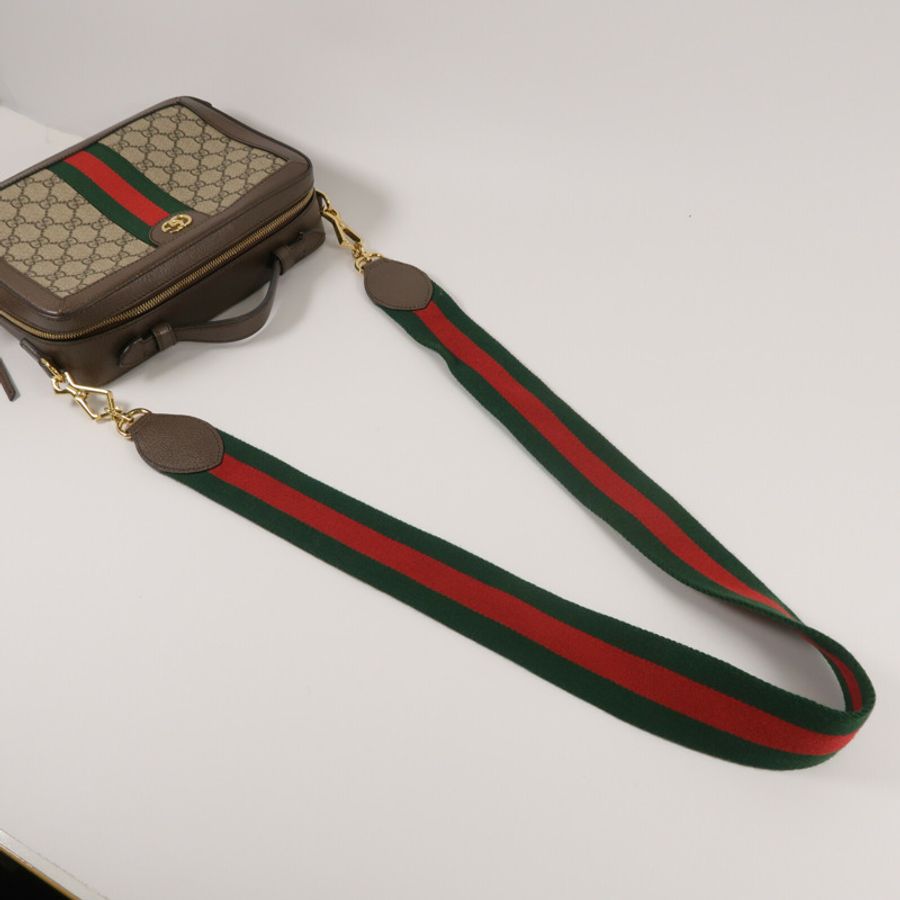 GUCCI 塗層帆布Ophidia GG Supreme肩背袋-9