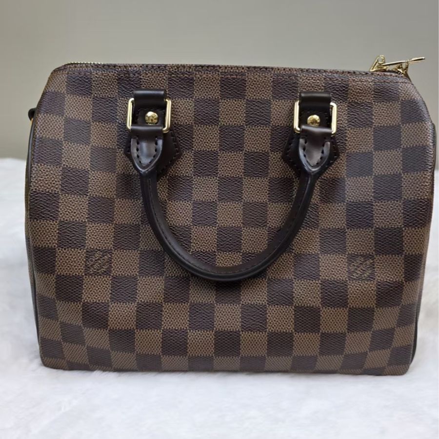 LOUIS VUITTON路易威登 Speedy25棕格棋盤紋款 25×19×15cm-6