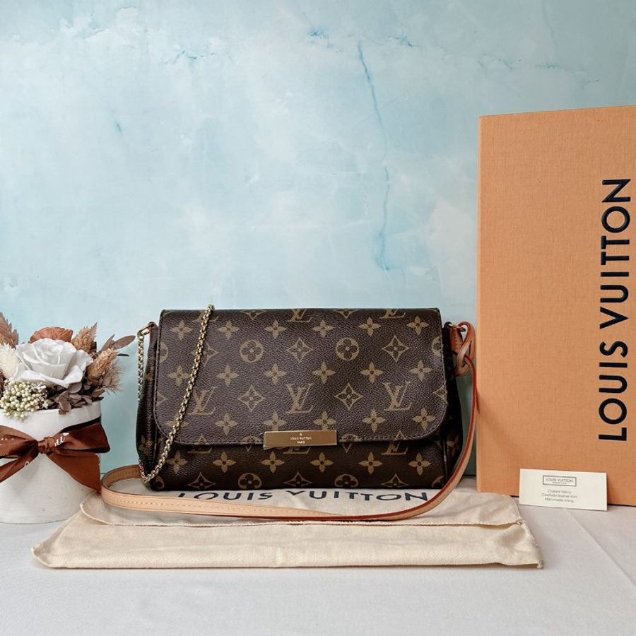 LV 全新Favorite老花斜背包】-0