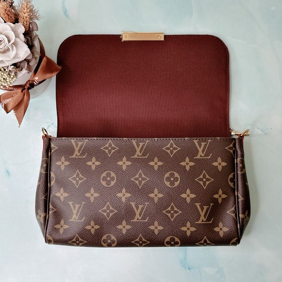 LV 全新Favorite老花斜背包】-4