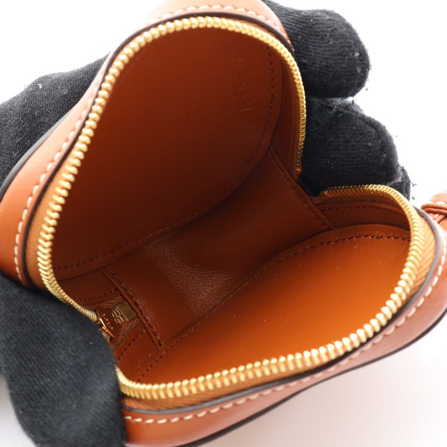 棕色 牛皮 Micro Heart Crossbody 肩背包【CELINE 賽琳】 10J113DZW.04LU-2