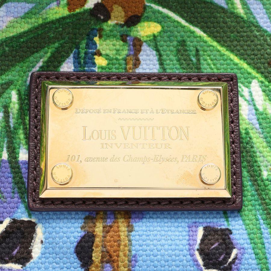 多/紫色 帆布 Ailleurs Cabas GM 肩背包【LOUIS VUITTON LV 路易威登】 M93774-6
