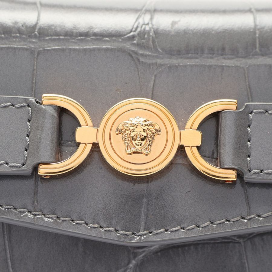 灰色 牛皮 Medusa '95 Small 兩用包【VERSACE 凡賽斯】 1013824-5