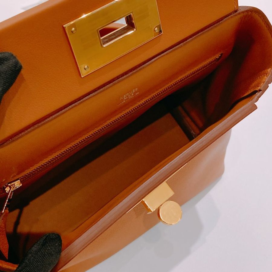 TW4884 Hermes 愛馬仕 金棕色 金金 24/24-21 Evercolor/Veau Swift Gold x GHW #Stamp K-11