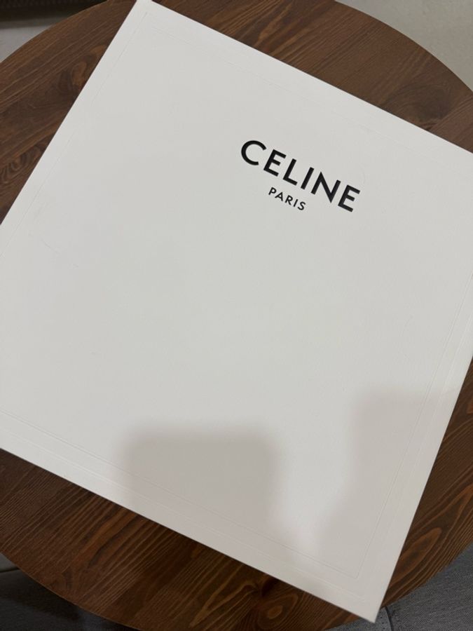Celine TEEN CELINE LULU標誌印花及牛皮革手袋-0