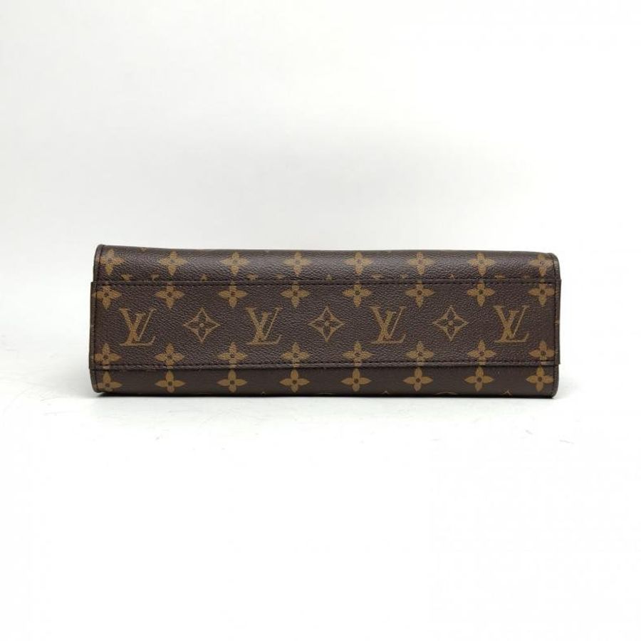 LOUIS VUITTON SACPLAT琴譜包小號老花PVC晶片肩背包-3