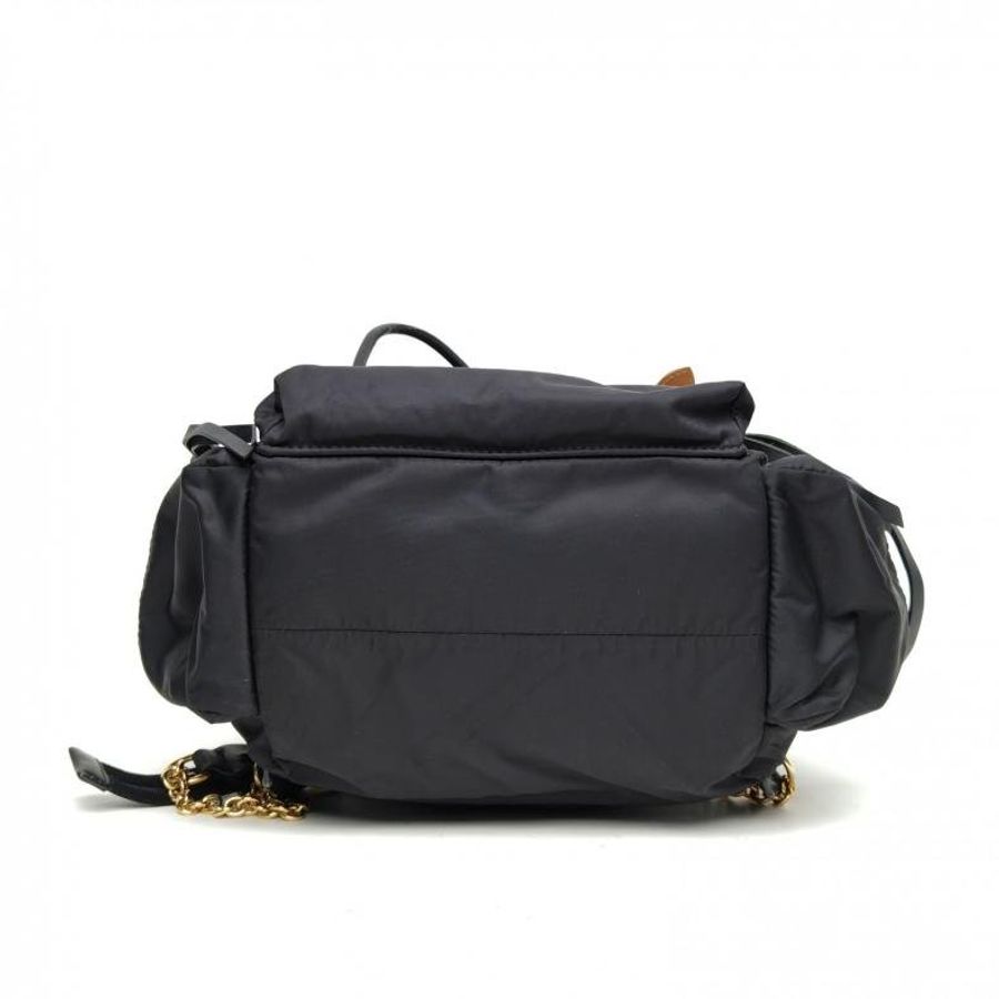 Burberry TheRucksack軍旅雙肩包中號黑色尼龍-4