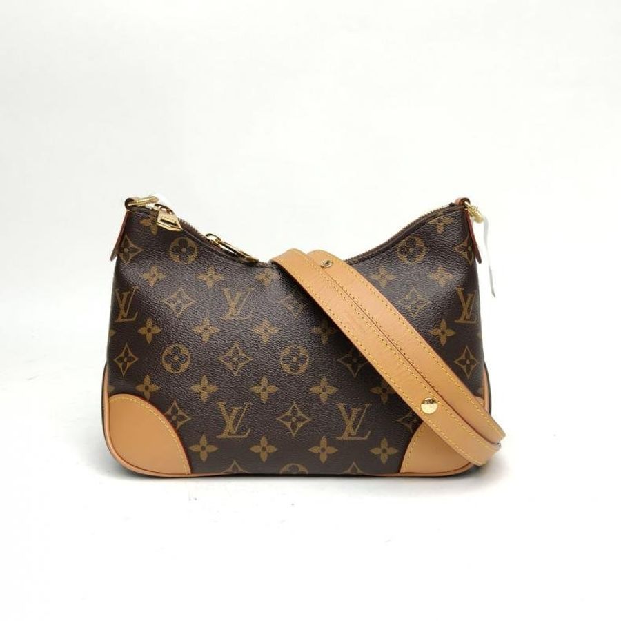 LOUIS VUITTON BOULOGNE牛角包老花PVC老花晶片肩背包-0