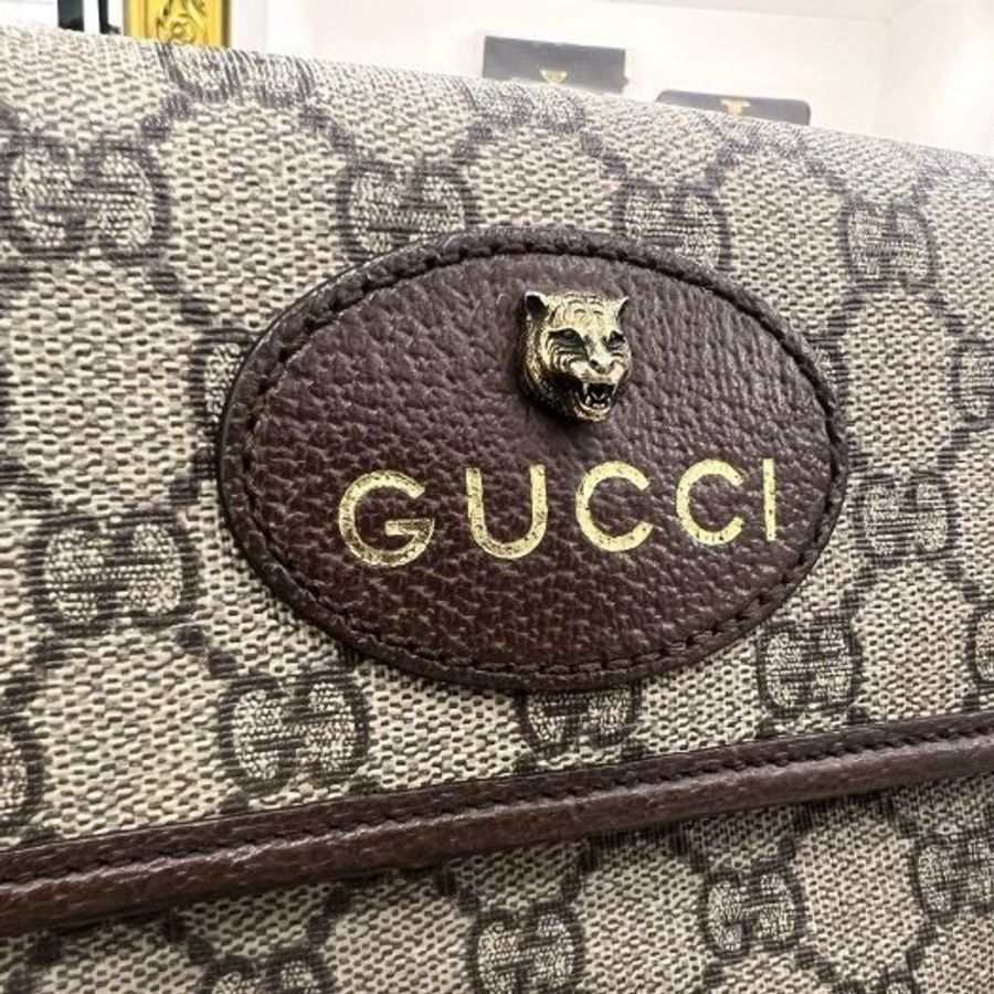 東區正精品㊣GUCCI 493930 GG Supreme belt bag 綠紅綠帶虎頭腰包胸口包RZ6493-4