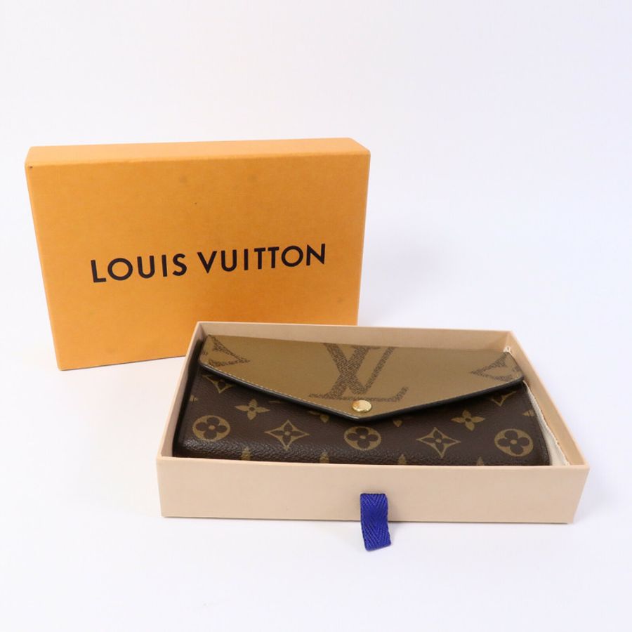 LOUIS VUITTON Mono Reverse Giant Sarah Long Wallet長錢包-12