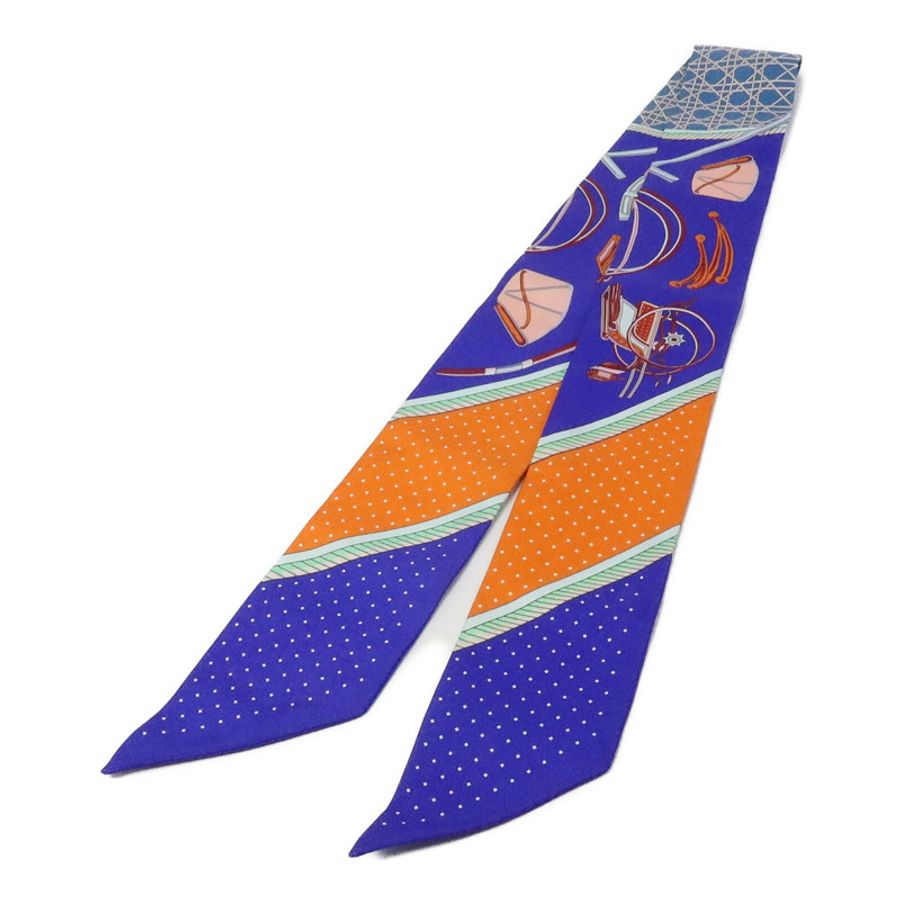 HERMES 絲質Twilly絲巾-1