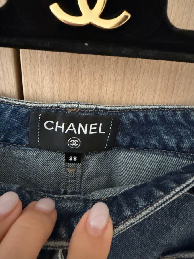 Chanel 24P 愛心口袋牛仔裙#38-2