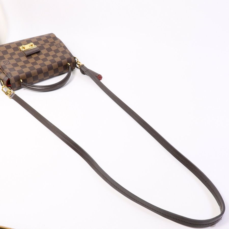 LOUIS VUITTON Damier Croisette金扣手挽肩背兩用袋-8