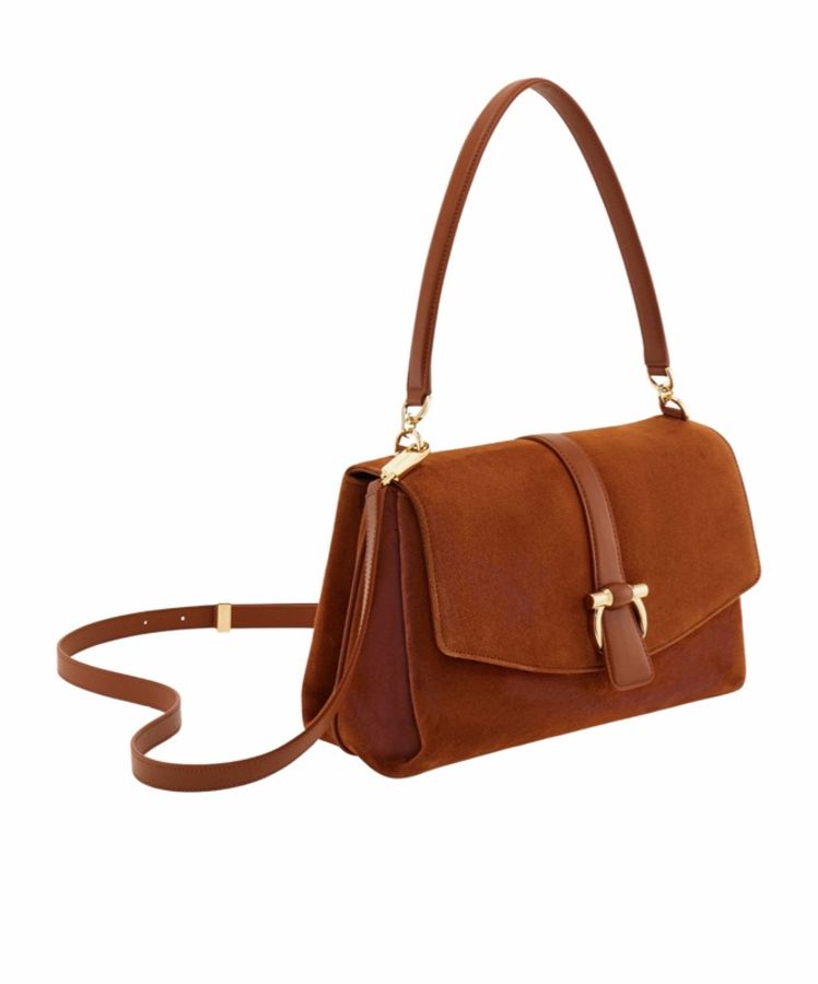 Salvatore Ferragamo 女士 前翻蓋單肩包均碼碼27cm*20cm*10cm-3