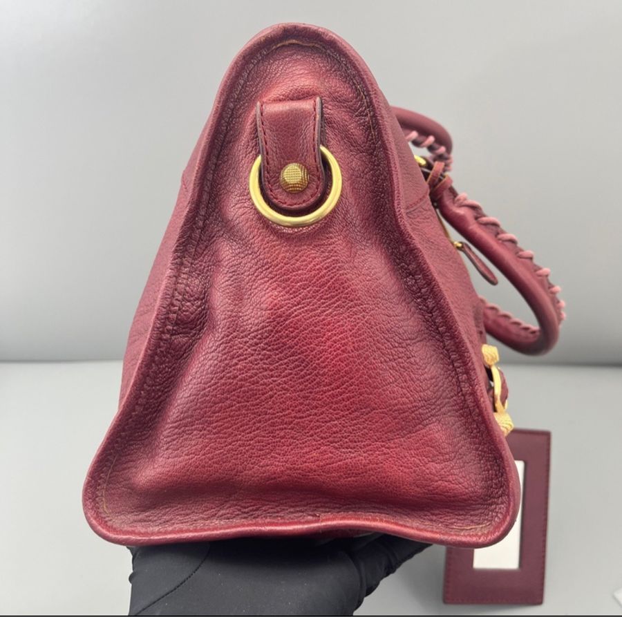 💖背上就挪不開眼的車釐子🍒BALENCIAGA 巴黎世家 機車包 Le City大號-5