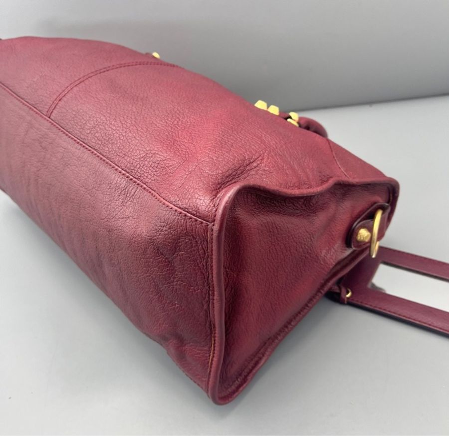 💖背上就挪不開眼的車釐子🍒BALENCIAGA 巴黎世家 機車包 Le City大號-8