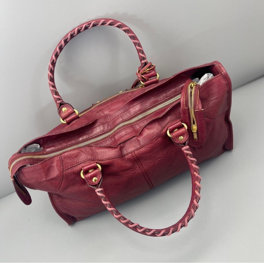 💖背上就挪不開眼的車釐子🍒BALENCIAGA 巴黎世家 機車包 Le City大號-10
