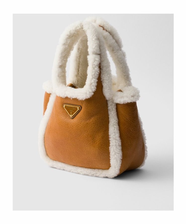 Prada 女士 羊毛迷你手提包均碼碼MINI、18cm*10cm*15.5cm-4