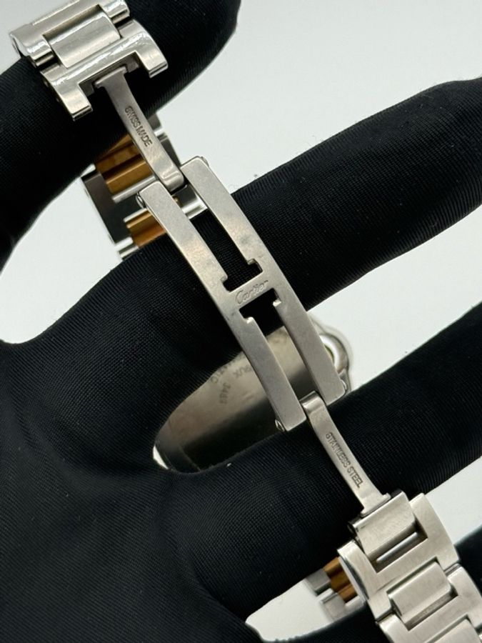 cartier 卡地亞藍氣球間金W6920099機械女士腕表表徑33mm 羅馬刻度-4