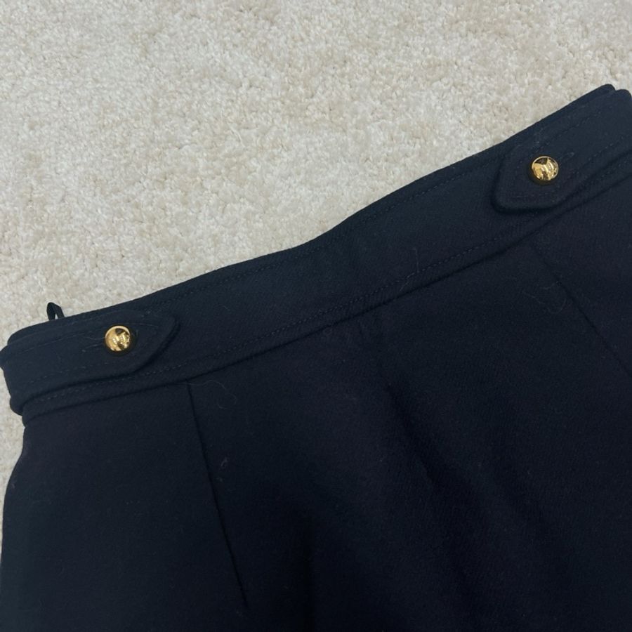 miumiu毛呢藏青色半裙 尺寸40(170/66A)-4