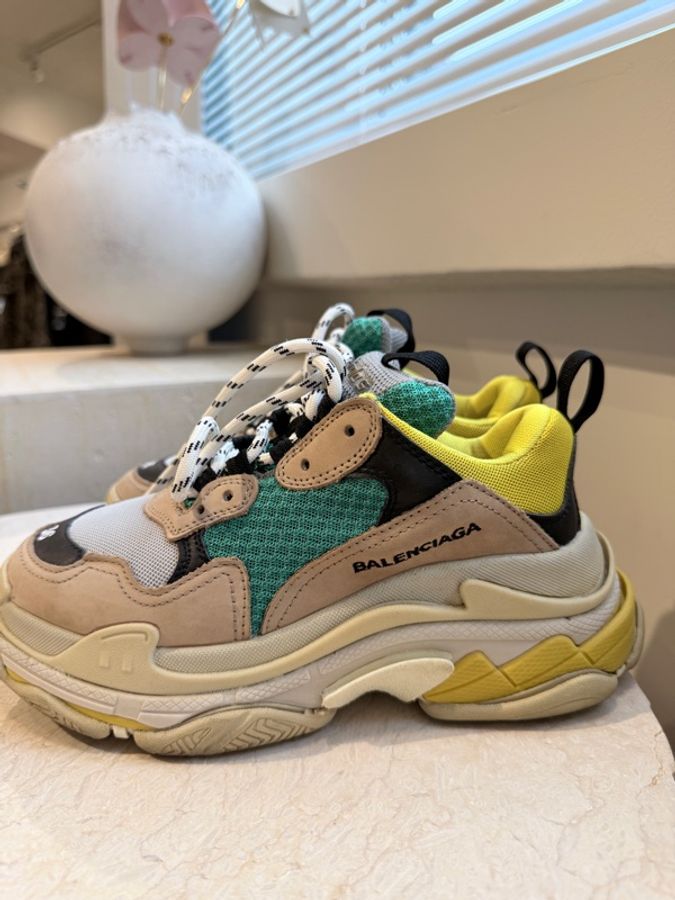 Balenciaga✨Triple S 多色皮革拼接老爹鞋 #36-2