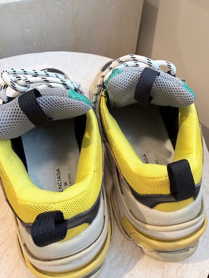Balenciaga✨Triple S 多色皮革拼接老爹鞋 #36-15