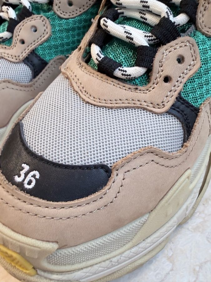 Balenciaga✨Triple S 多色皮革拼接老爹鞋 #36-22