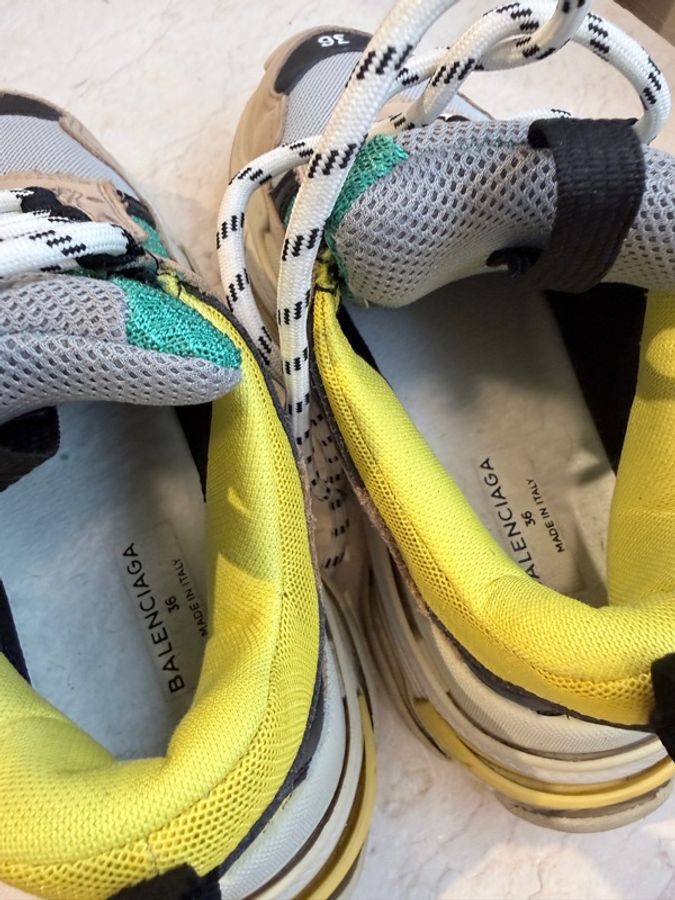 Balenciaga✨Triple S 多色皮革拼接老爹鞋 #36-23