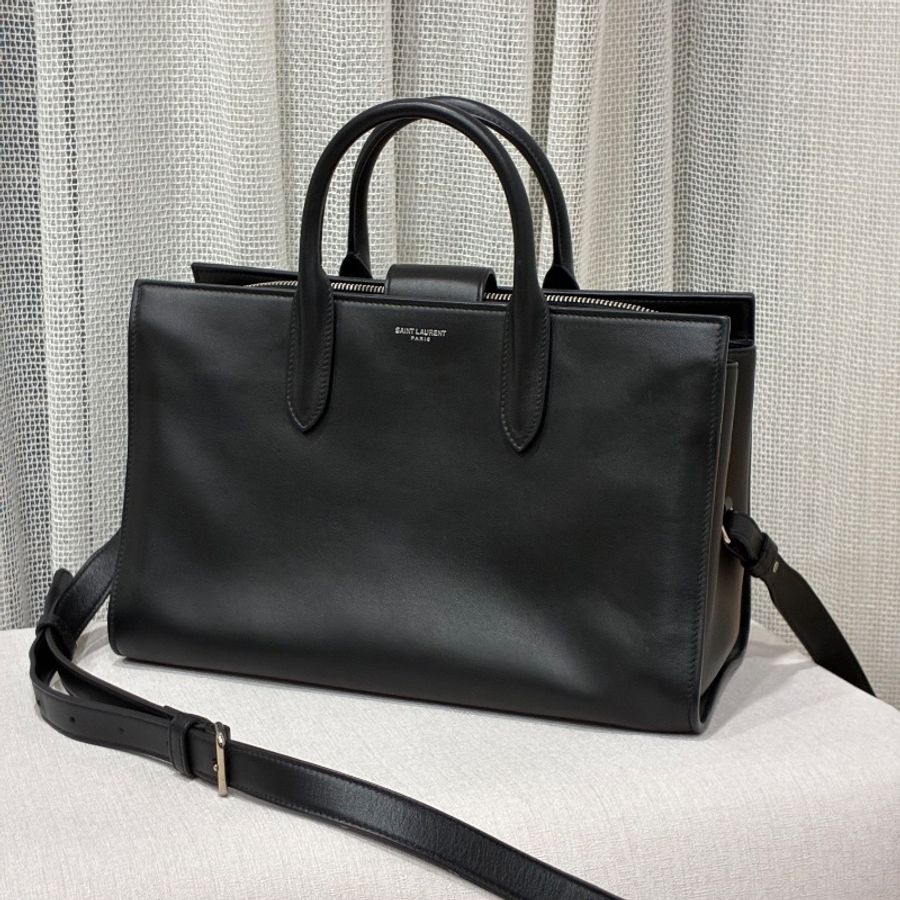 98新🖤#Ysl#托特包#原廠背袋#牛皮#購證-0