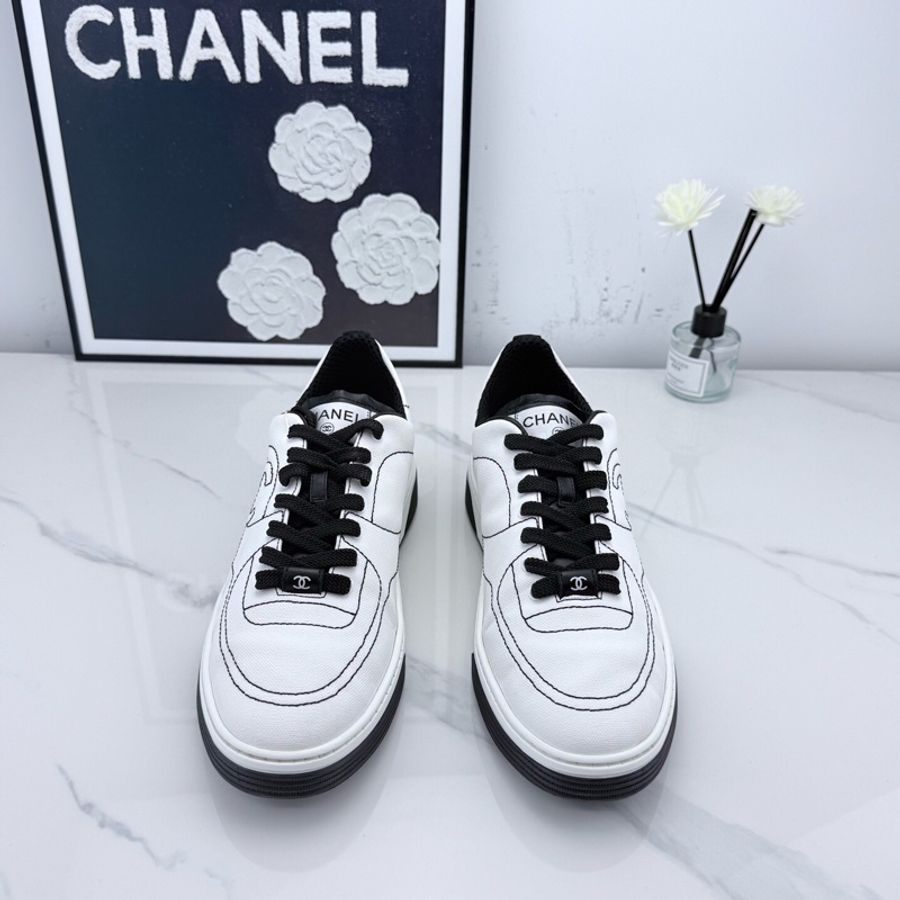 chanel香奈兒 黑白漫畫板鞋 25c新款 39.5碼 男女同款-1