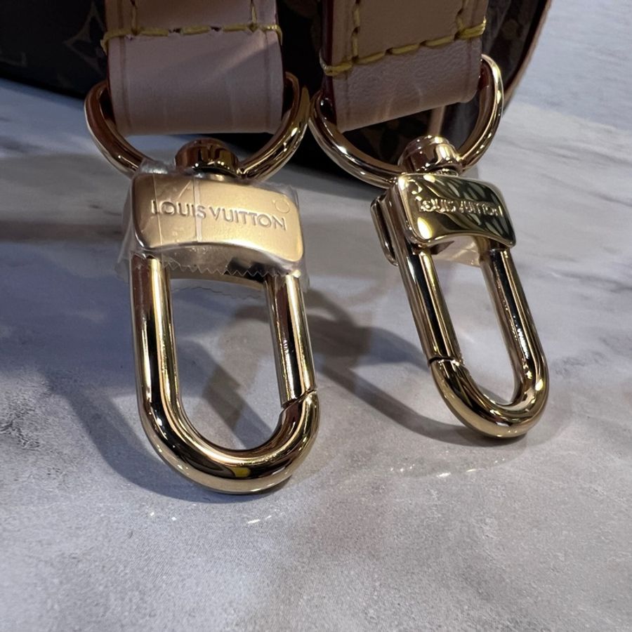 LV 原花金釦Speedy Bandouliere25 手提肩斜背包-15