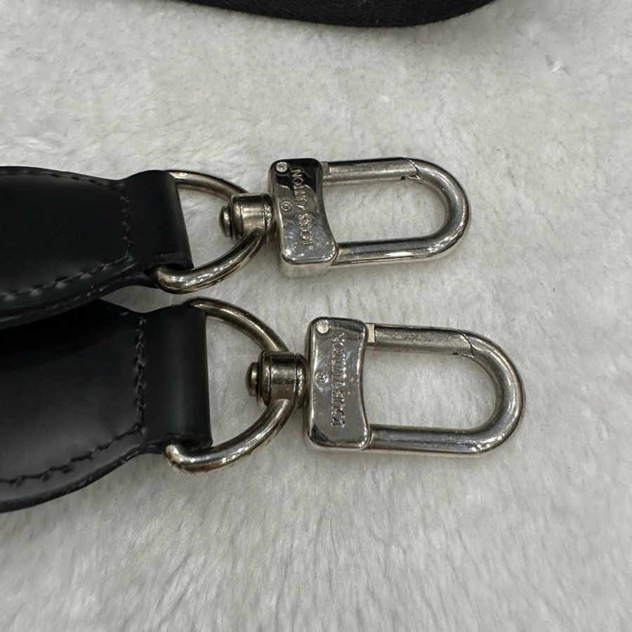 LOUIS VUITTON Damier Graphite 可拆卸肩帶棋盤格印花 帆布 手提單肩斜挎-8