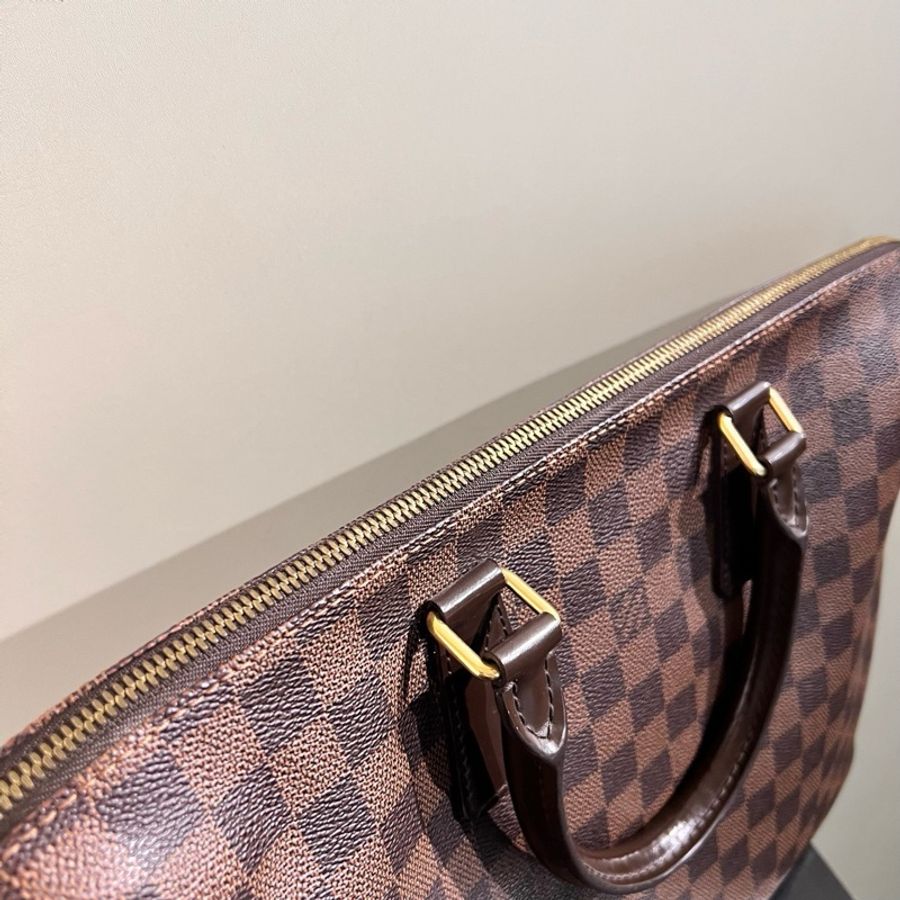 Louis Vuitton 路易威登 Prote Documents Jour棕色棋盤格公文包男士手提包-6