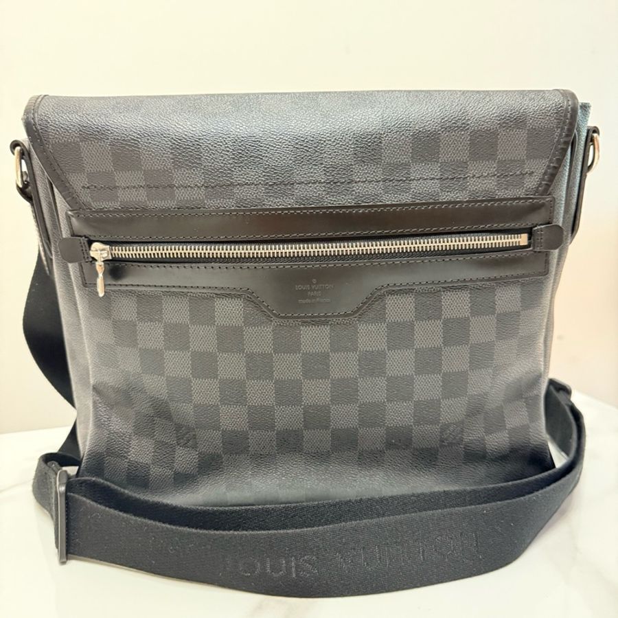 Louis Vuitton 路易威登男士單肩包斜挎包 棋盤格 皮革-1