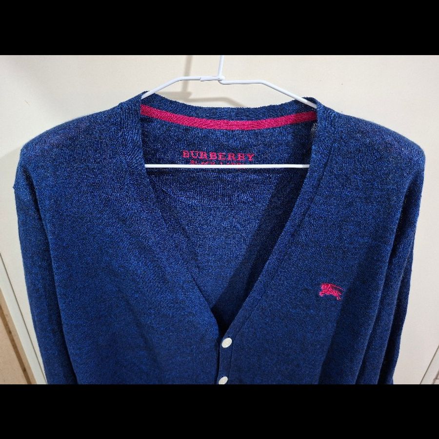只試穿1次/L碼/Burberry Black Label /時尚開襟外套-8