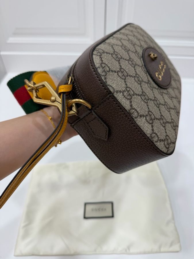 Gucci Neo 虎頭 PVC 帆布 相機包 郵差包 斜背包 肩背包 側背包-10