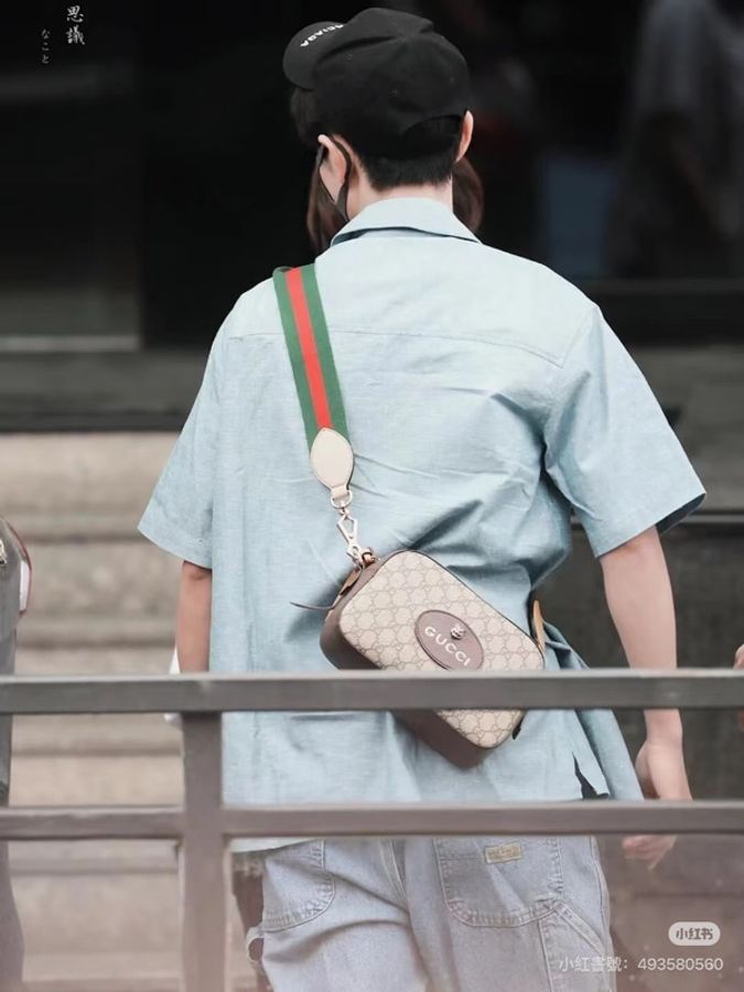 Gucci Neo 虎頭 PVC 帆布 相機包 郵差包 斜背包 肩背包 側背包-14