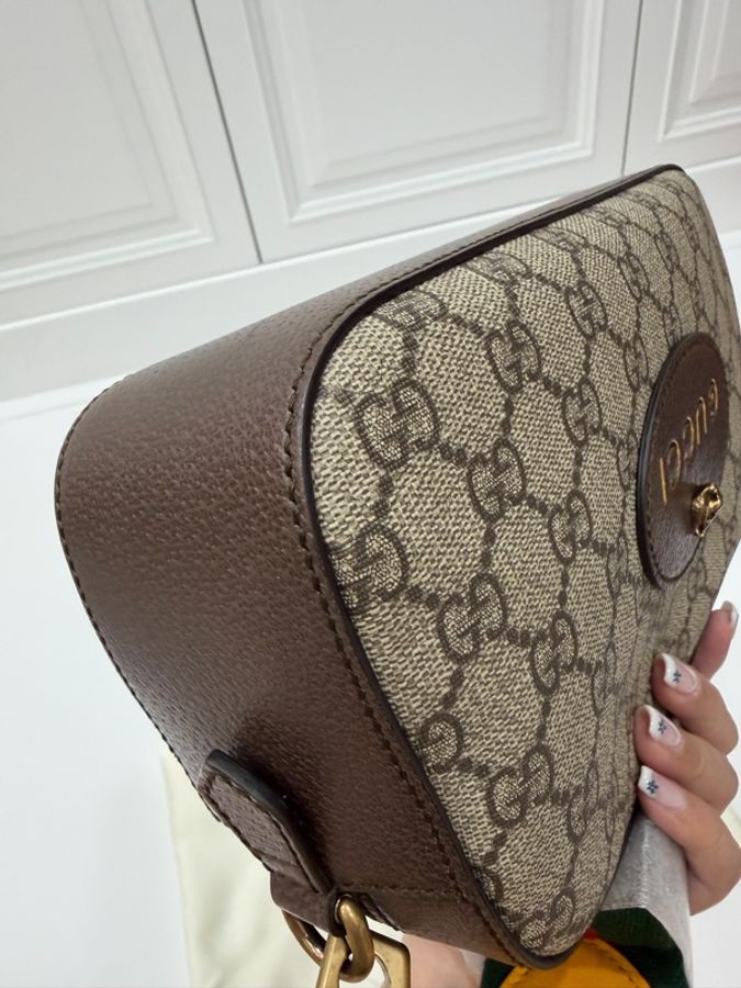 Gucci Neo 虎頭 PVC 帆布 相機包 郵差包 斜背包 肩背包 側背包-18