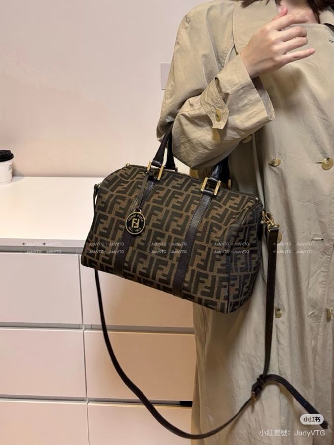 FENDI 老花 波士頓包 手提包 斜背包 肩背包 側背包-2