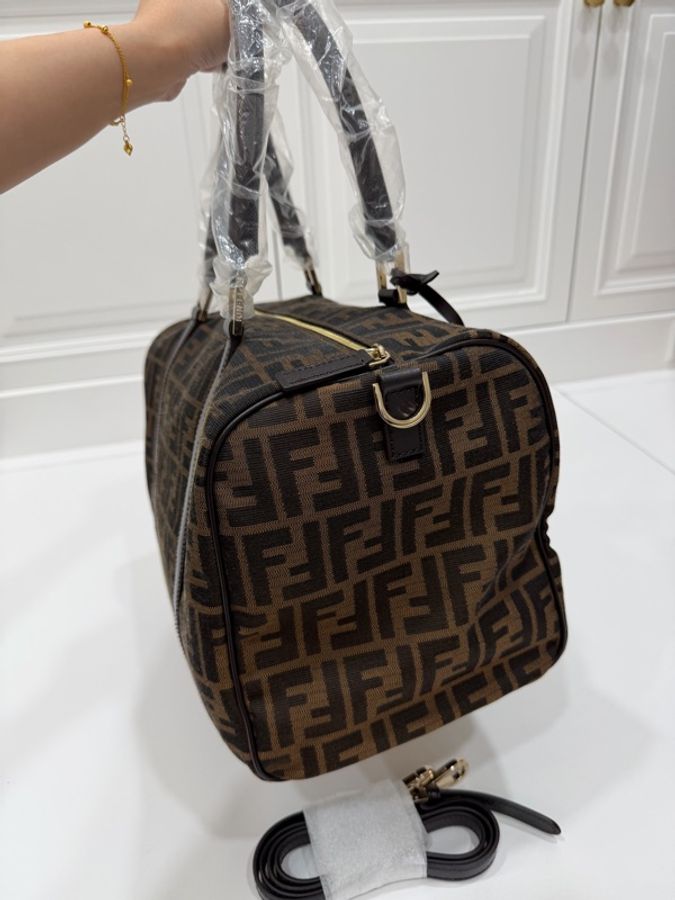 FENDI 老花 波士頓包 手提包 斜背包 肩背包 側背包-7