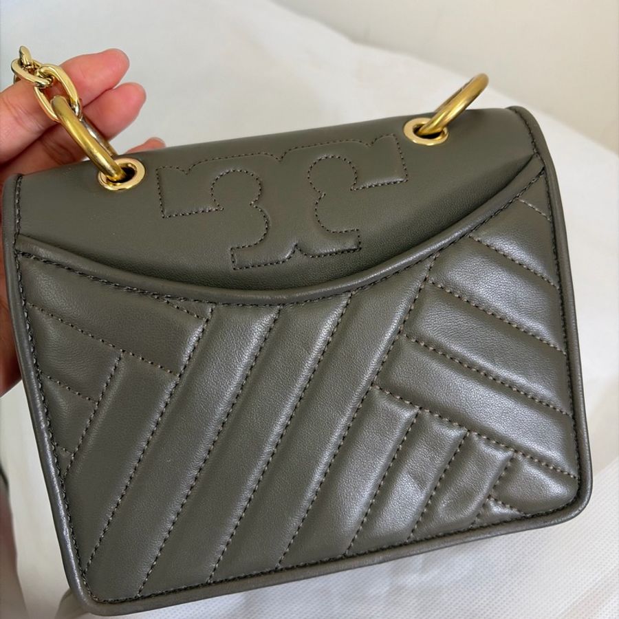 Tory Burch Kira mini 橄欖綠色斜肩包-0