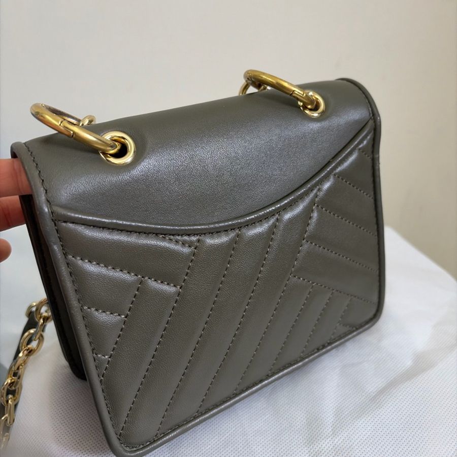 Tory Burch Kira mini 橄欖綠色斜肩包-1
