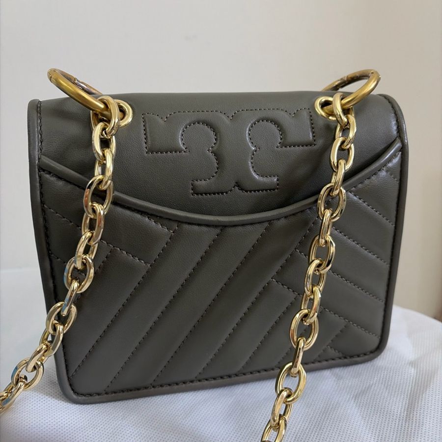 Tory Burch Kira mini 橄欖綠色斜肩包-2