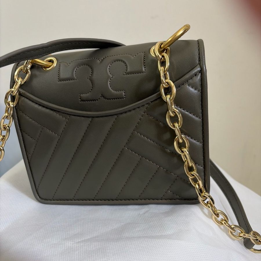 Tory Burch Kira mini 橄欖綠色斜肩包-4