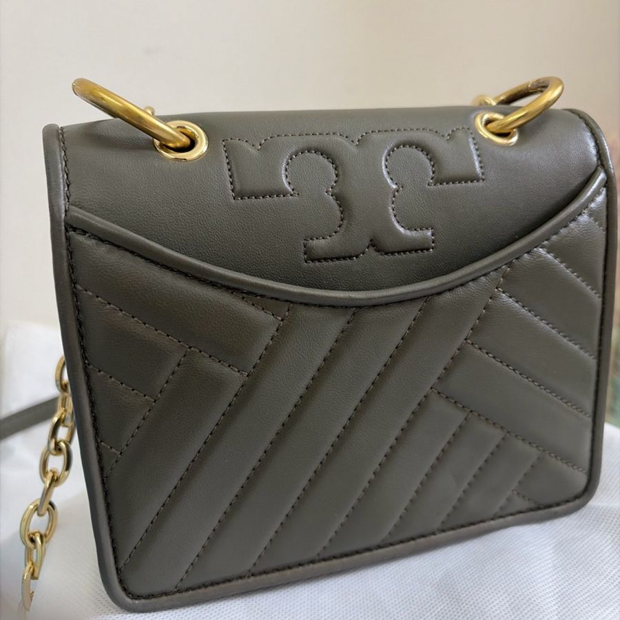 Tory Burch Kira mini 橄欖綠色斜肩包-6