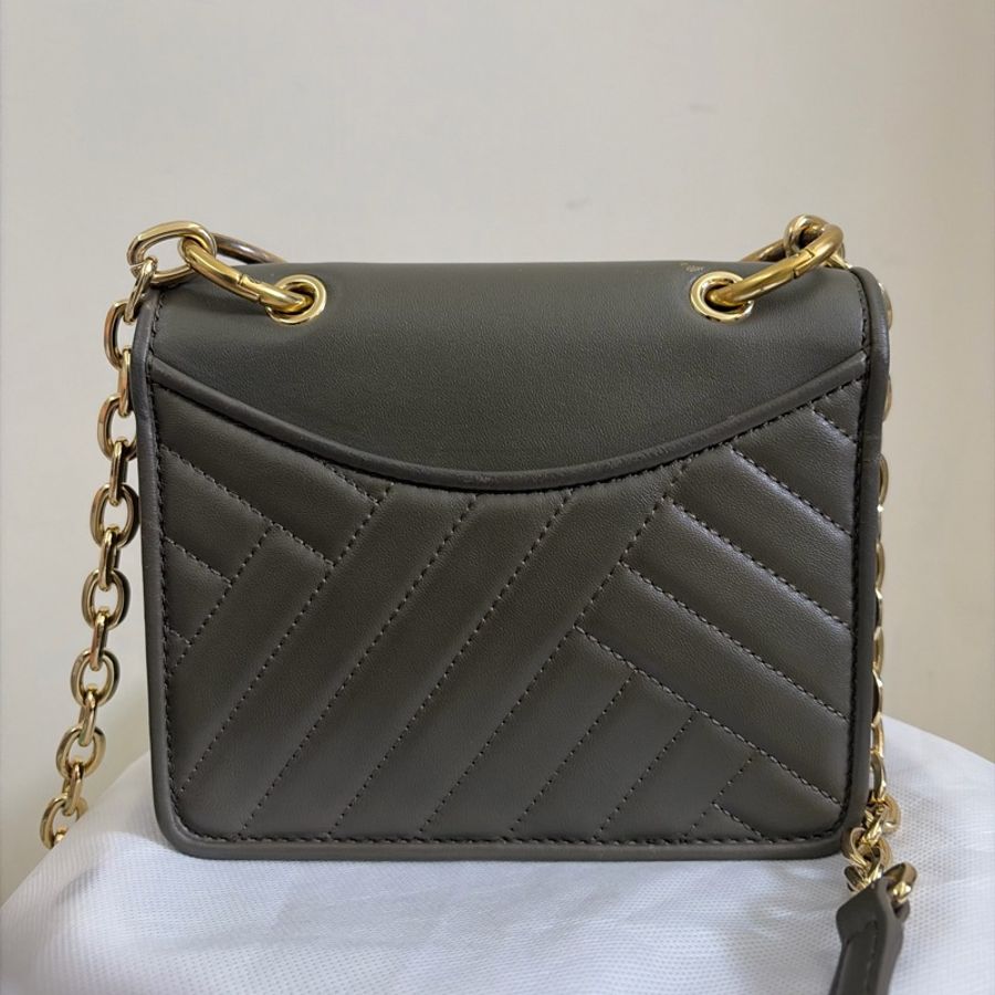 Tory Burch Kira mini 橄欖綠色斜肩包-10