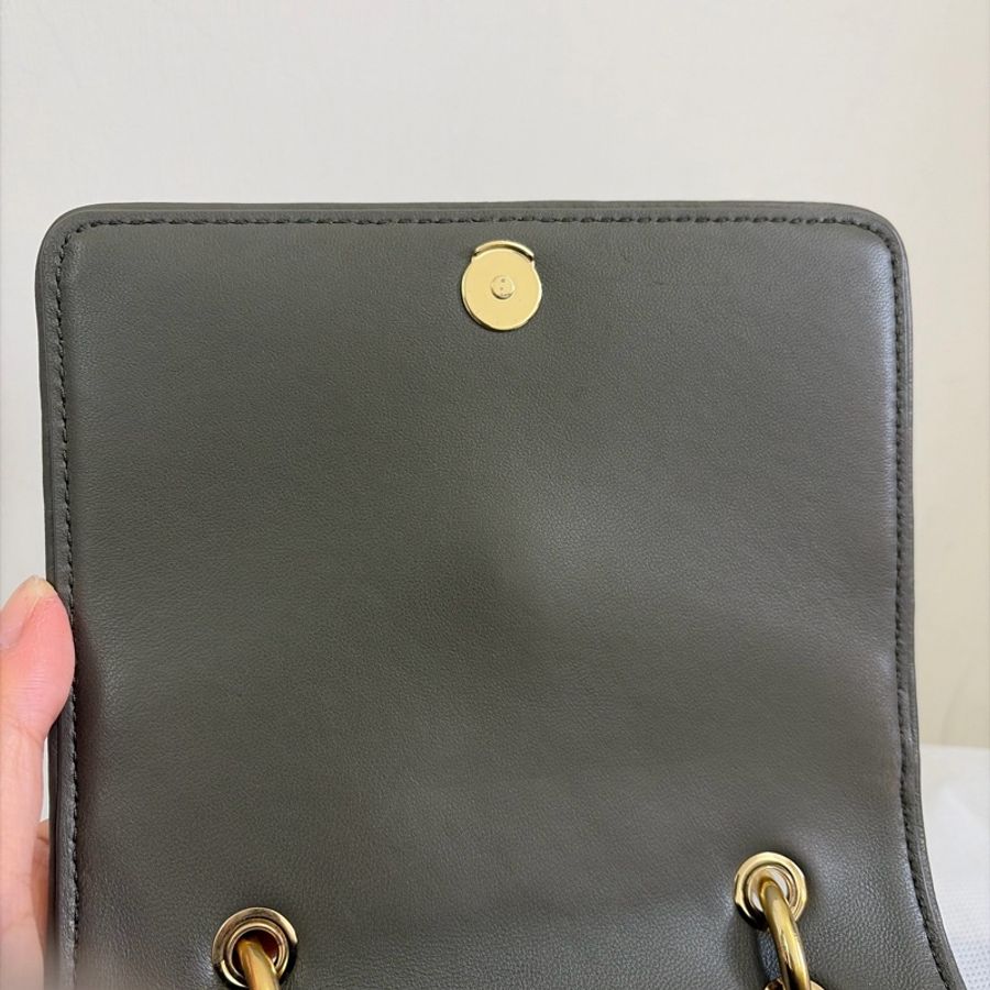 Tory Burch Kira mini 橄欖綠色斜肩包-17