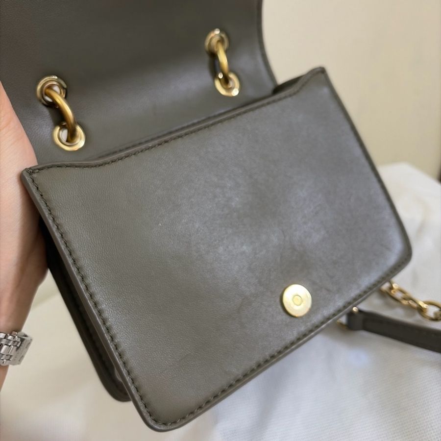 Tory Burch Kira mini 橄欖綠色斜肩包-18