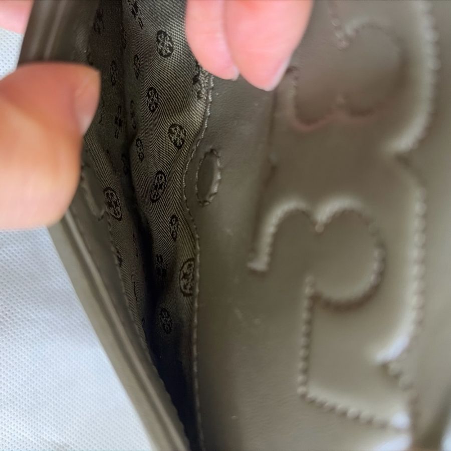 Tory Burch Kira mini 橄欖綠色斜肩包-22
