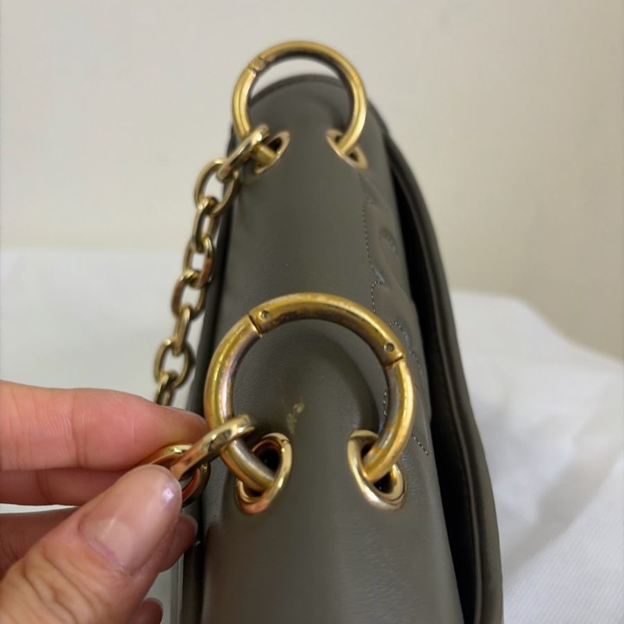 Tory Burch Kira mini 橄欖綠色斜肩包-26